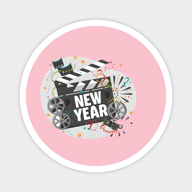 Happy New Year Magnet by Pixy Official